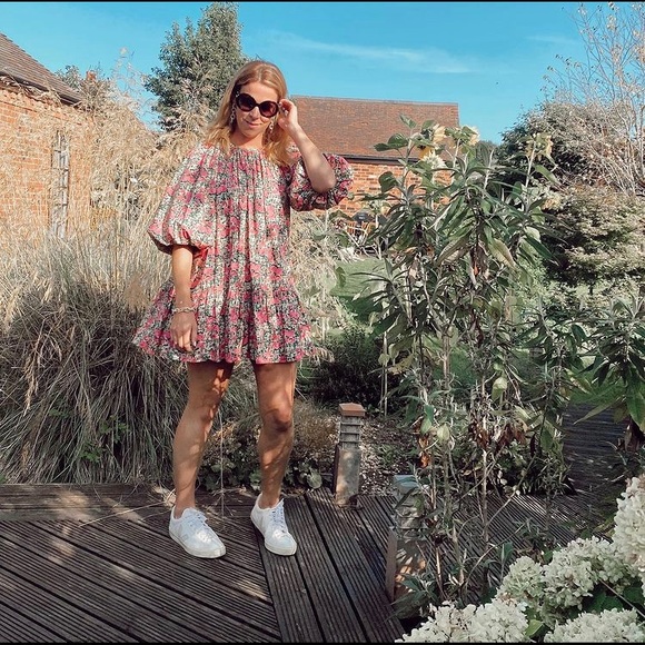 NWT zara puff shoulder print dress - Picture 8 of 11